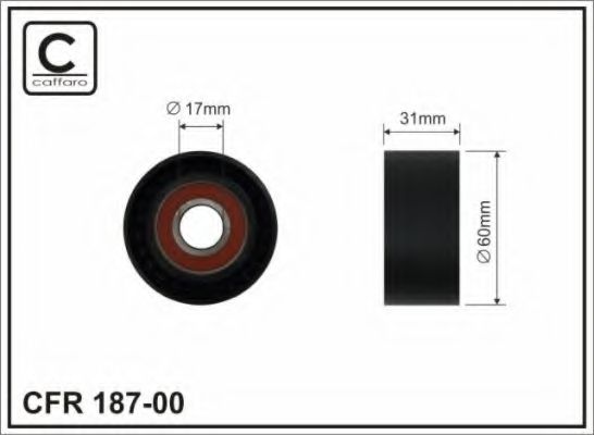 187-00 CAFFARO Brake System Brake Disc