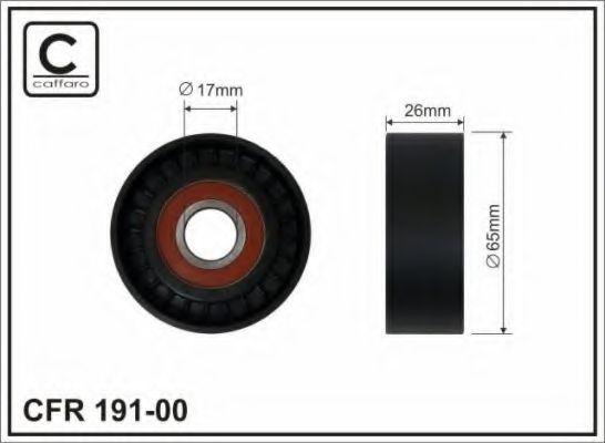 191-00 CAFFARO Brake Lining Kit, drum brake