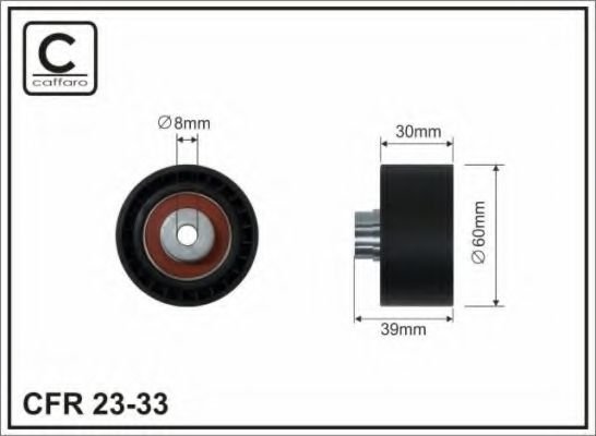 23-33 CAFFARO Brake System Bush, brake shoe pin