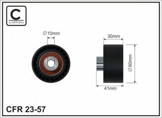 23-57 CAFFARO Brake System Brake Pad Set, disc brake