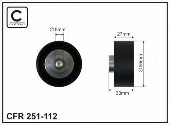 251-112 CAFFARO Тормозная система Тормозной диск