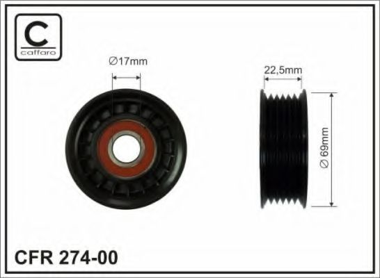 274-00 CAFFARO Wheel Suspension Wheel Bearing Kit