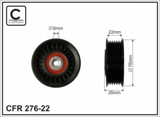 276-22 CAFFARO Wheel Suspension Wheel Bearing Kit