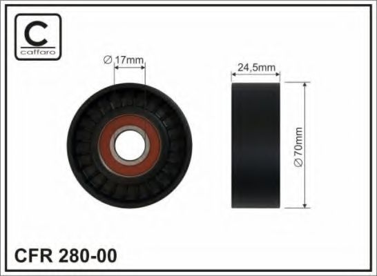 280-00 CAFFARO Wheel Suspension Rod/Strut, stabiliser