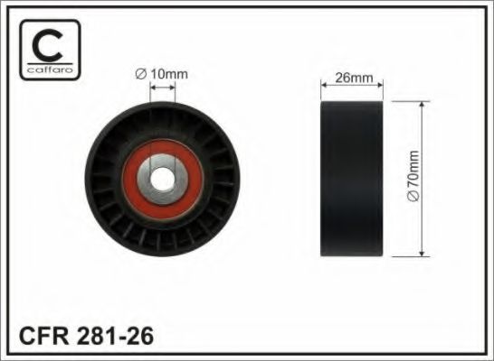 281-26 CAFFARO Sensor, crankshaft pulse