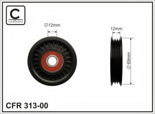 313-00 CAFFARO Brake System Brake Disc