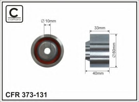 373-131 CAFFARO Belt Drive Deflection/Guide Pulley, timing belt