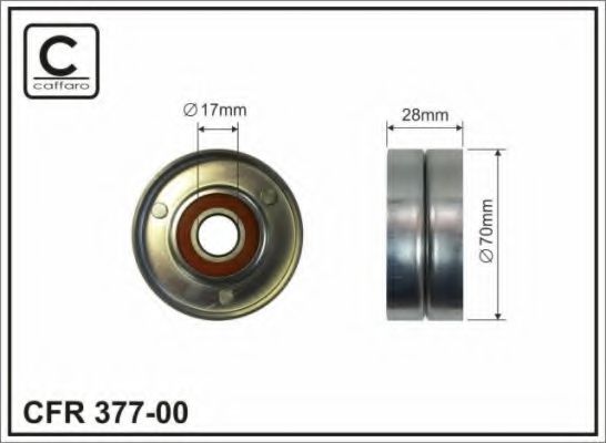 377-00 CAFFARO Тормозная система Комплект тормозных колодок, дисковый тормоз