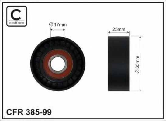 385-99 CAFFARO Тормозная система Тормозной диск