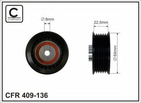 409-136 CAFFARO Тормозная система Тормозной диск