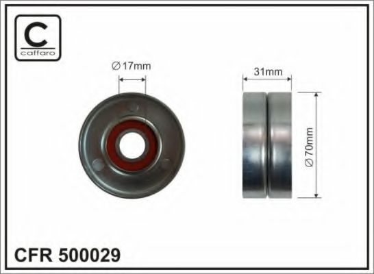 500029 CAFFARO Тормозная система Тормозной диск