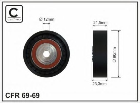 69-69 CAFFARO Wheel Suspension Wheel Bearing Kit