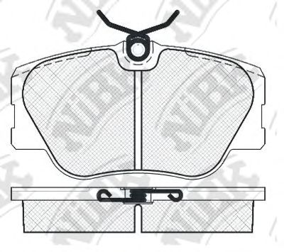 PN0001 NIBK Brake Pad Set, disc brake