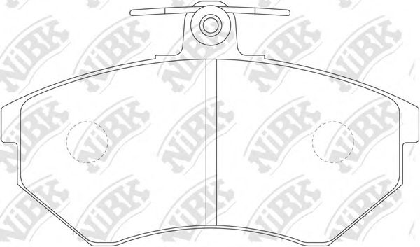 PN0018 NIBK Brake System Brake Pad Set, disc brake
