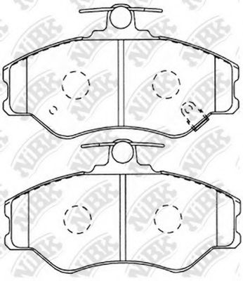 PN0112 NIBK Brake Pad Set, disc brake