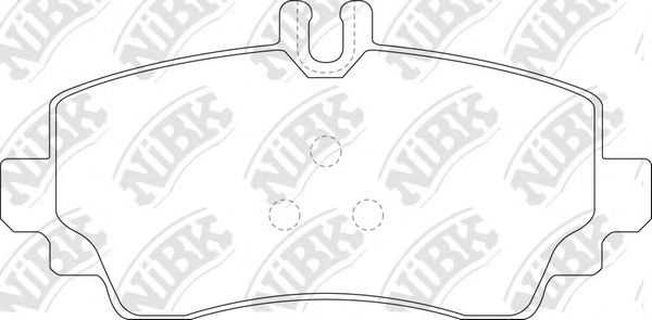 PN0124 NIBK Brake System Brake Pad Set, disc brake