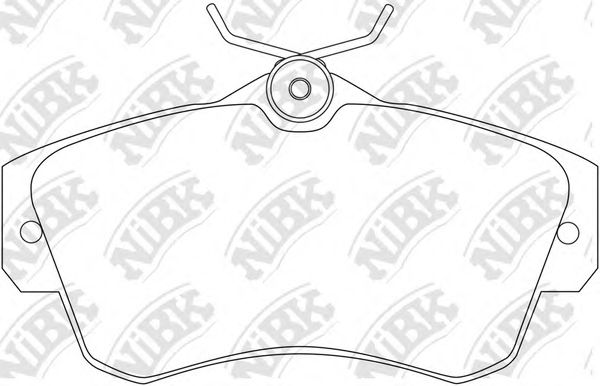 PN0154 NIBK Brake Pad Set, disc brake