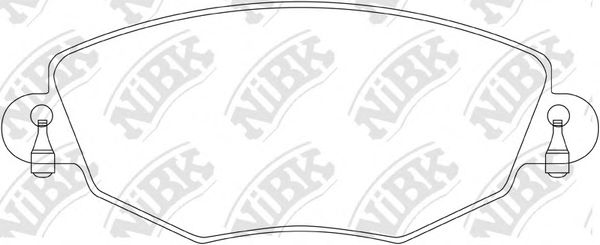 PN0159 NIBK Brake Pad Set, disc brake