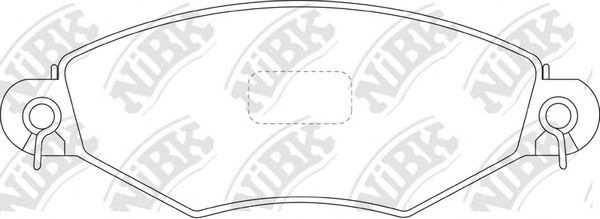 PN0178 NIBK Brake Pad Set, disc brake