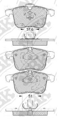 PN0359 NIBK Brake System Brake Pad Set, disc brake