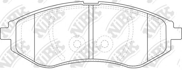 PN0370 NIBK Brake Pad Set, disc brake