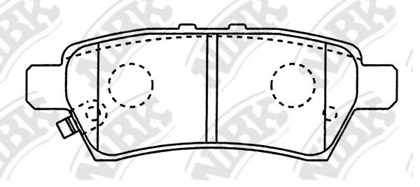 PN0430 NIBK Brake Pad Set, disc brake