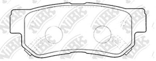 PN0539 NIBK Brake Pad Set, disc brake