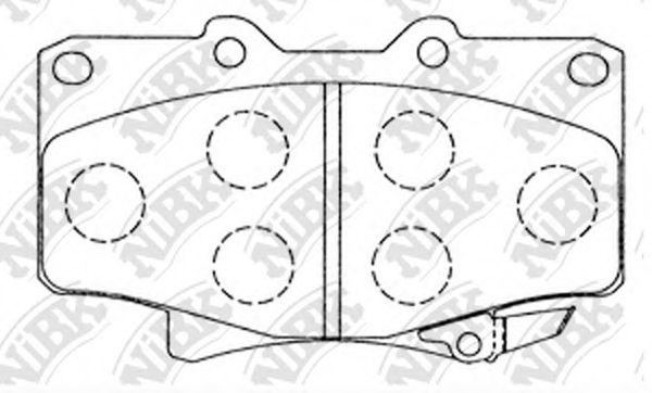 PN1242 NIBK Brake Pad Set, disc brake