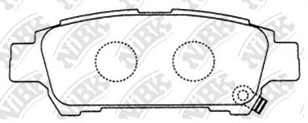 PN1449 NIBK Brake Pad Set, disc brake