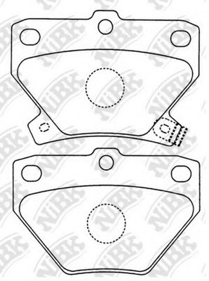 PN1454 NIBK Brake Pad Set, disc brake