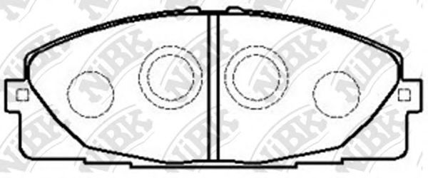 PN1516 NIBK Brake System Brake Pad Set, disc brake