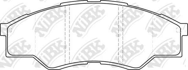 PN1801 NIBK Brake Pad Set, disc brake