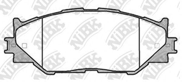 PN1829 NIBK Brake Pad Set, disc brake