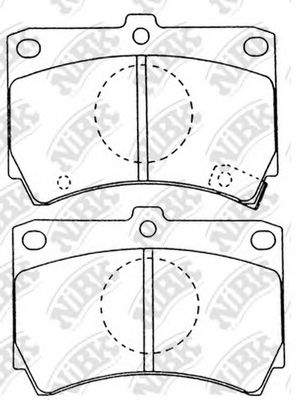 PN5138 NIBK Brake Pad Set, disc brake