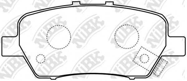 PN8506 NIBK Brake Pad Set, disc brake