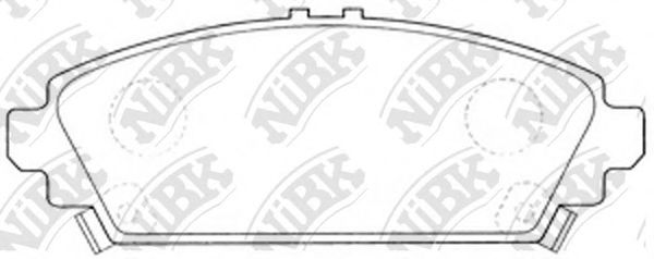 PN8526 NIBK Brake Pad Set, disc brake