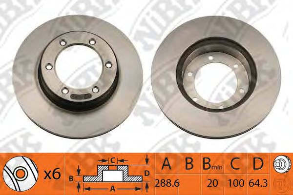 RN1005 NIBK Wheel Suspension Ball Joint