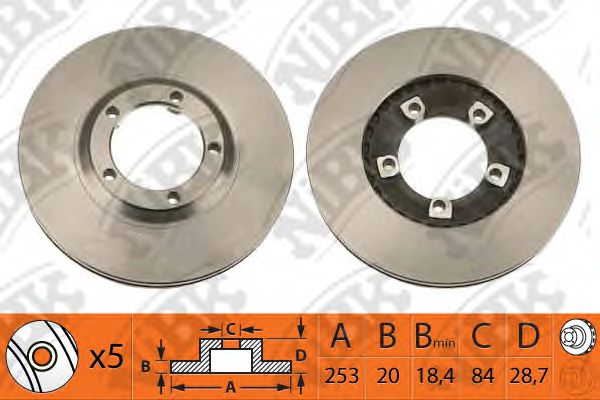 RN1095 NIBK Brake Disc