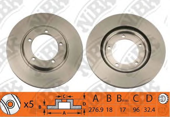 RN1343 NIBK Brake Disc