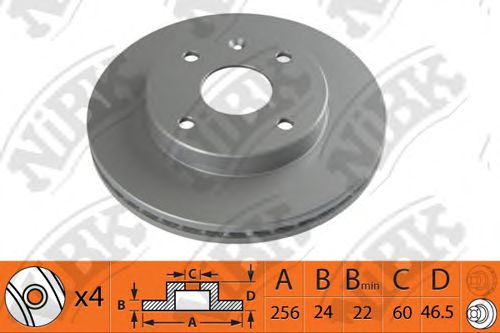RN1360 NIBK Brake Disc