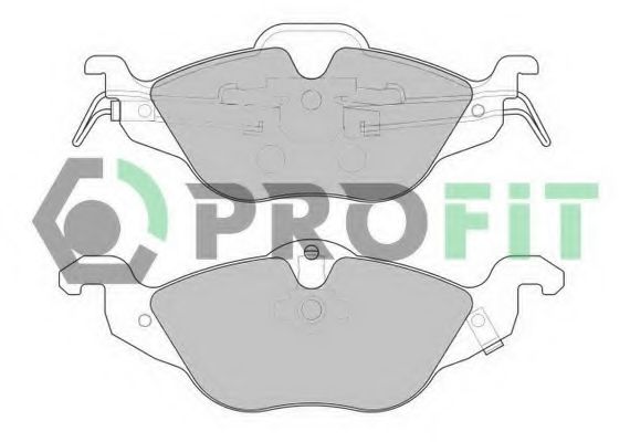 5000-1293 C PROFIT Brake System Brake Pad Set, disc brake