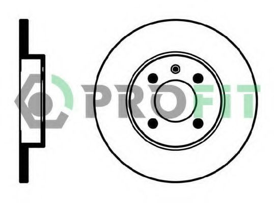 5010-0205 PROFIT Brake System Brake Disc