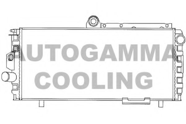 100001 AUTOGAMMA Radiator, engine cooling
