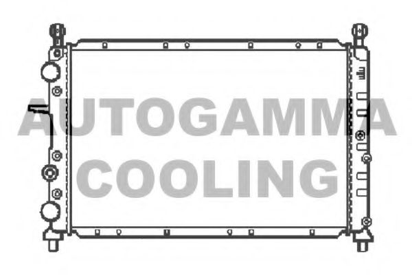 100017 AUTOGAMMA Радиатор, охлаждение двигателя