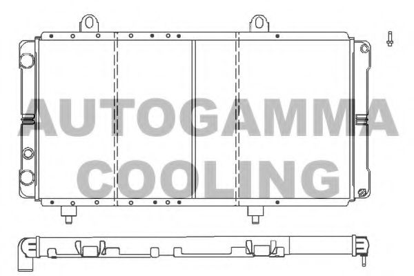 100026 AUTOGAMMA Radiator, engine cooling