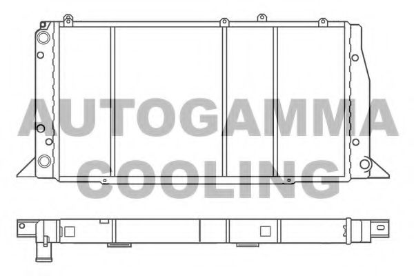 100043 AUTOGAMMA Air Conditioning Condenser, air conditioning