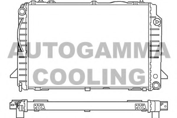 100051 AUTOGAMMA Condenser, air conditioning
