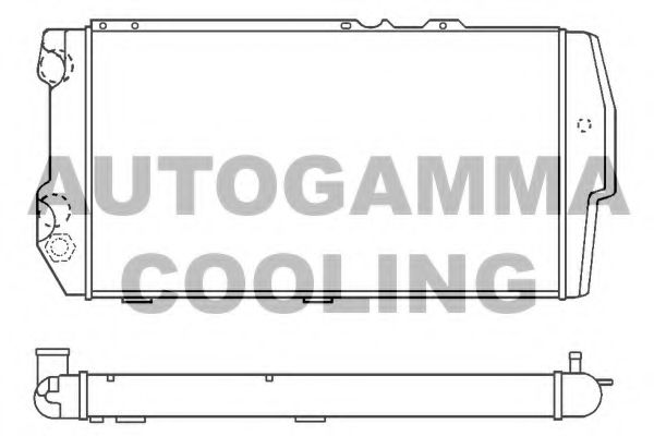 100055 AUTOGAMMA Condenser, air conditioning