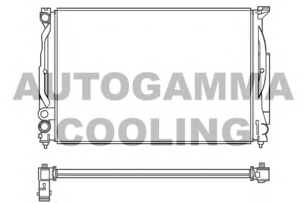 100061 AUTOGAMMA Radiator, engine cooling