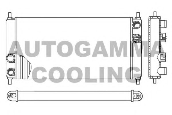 100068 AUTOGAMMA Radiator, engine cooling
